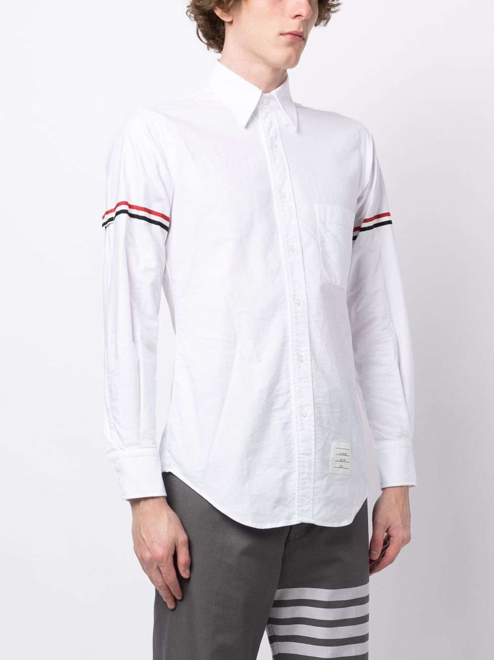 Tシャツ・カットソー THOM BROWNE Thom Browne Shirts White (MWL150E F0313100) THOM BROWNE トムブラウン シャツ ブラウス ホワイト メンズ